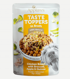 Applaws Dog Taste Toppers konservi suņiem VISTA/DĀRZEŅI buljonā 85g